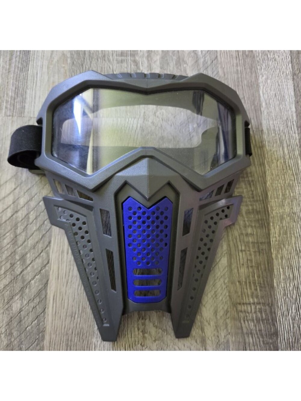 Prime Time Toys Dart Zone Ballistix Ops Tactical Team Mask Grey Blue PTWK1338